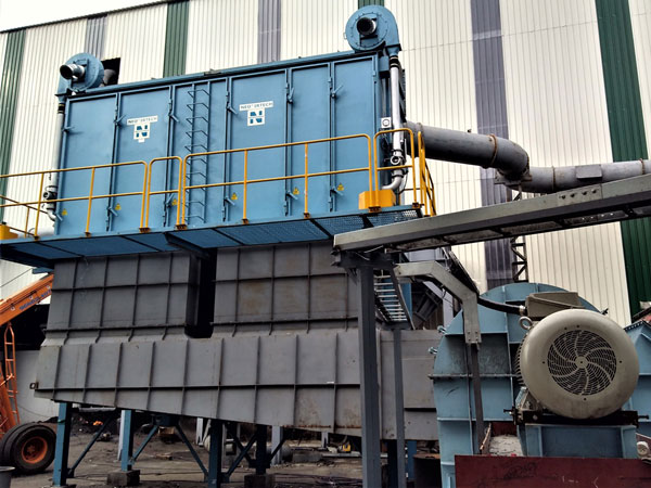 Dust extraction system for sandplant