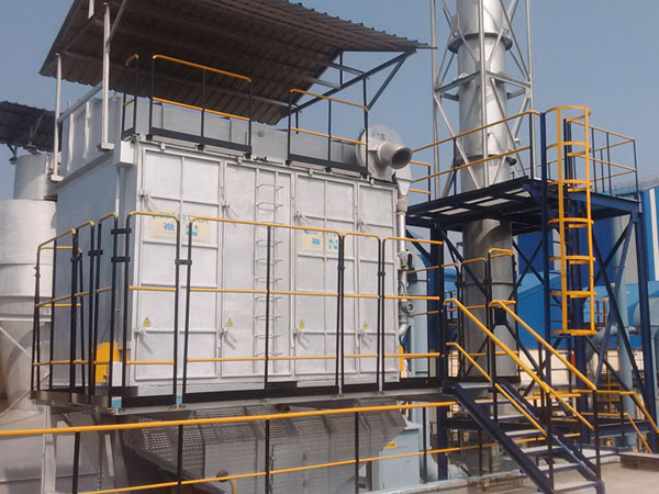 EAF fume extraction system for glass